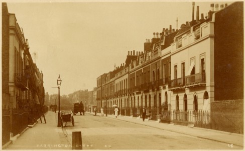 Postcard of Barrington Street in Camden Town, London